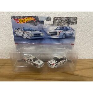 Hot Wheels Premium 2 Pack  Lancia Rally and 84 Audi Sport